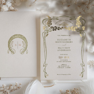 Einladung zur Hochzeit Vintager Minimalistischer J