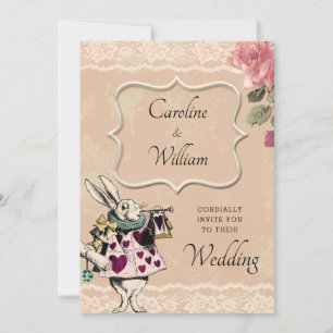 Einladung zur Hochzeit von Alicen im Wunderland