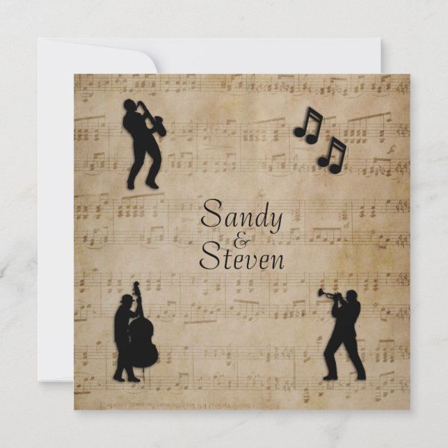 Einladung zur Hochzeit von Antiquitäten (Rückseite)