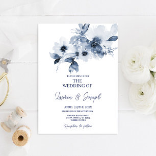 Einladung zur Hochzeit von Blauer Flora
