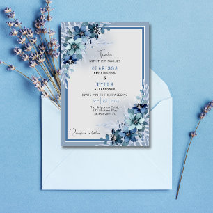 Einladung zur Hochzeit von Blauer Flora