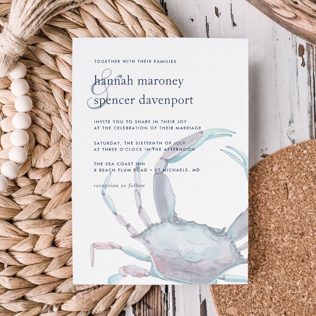 Einladung zur Hochzeit von Blue Crab (Von Creator hochgeladen)