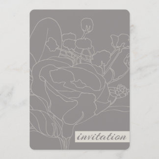 Einladung zur Hochzeit von Blumen (natürlich)