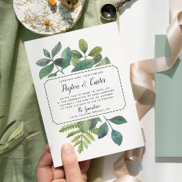 Einladung zur Hochzeit von Botanica