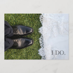 Einladung zur Hochzeit von Braut und Gräuel