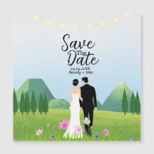 Einladung zur Hochzeit von Braut und Groom