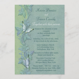 Einladung zur Hochzeit von Butterfly Flight Floral