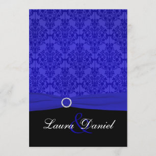 Einladung zur Hochzeit von Cobalt Blue und Black D