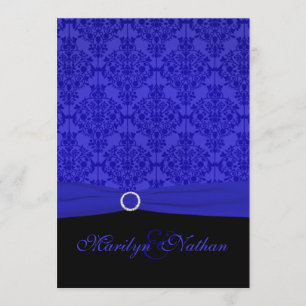 Einladung zur Hochzeit von Cobalt Blue und Black D