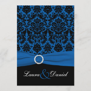Einladung zur Hochzeit von Cobalt Blue und Black D