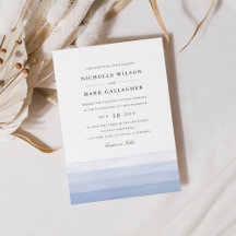 Einladung zur Hochzeit von Dip Dye Watercolor | Am