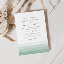 Einladung zur Hochzeit von Dip Dye Watercolor | Fe