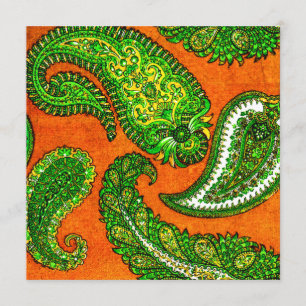 Einladung zur Hochzeit von Electric Orange & Green