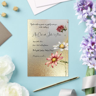 Einladung zur Hochzeit von Floral Acrylic