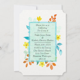 Einladung zur Hochzeit von Floral Spray