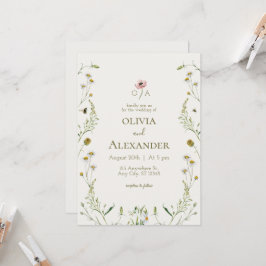 Einladung zur Hochzeit von Floral Watercolor