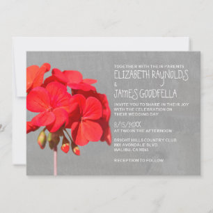 Einladung zur Hochzeit von Geranium
