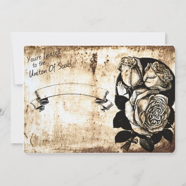 Einladung zur Hochzeit von Gewerkschaften (Vorderseite)