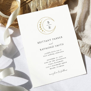 Einladung zur Hochzeit von Gold Celestial