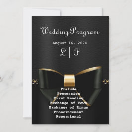 Einladung zur Hochzeit von Gold und Black Tuxedo