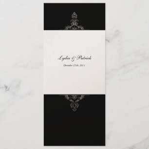 Einladung zur Hochzeit von Gold und Schwarz