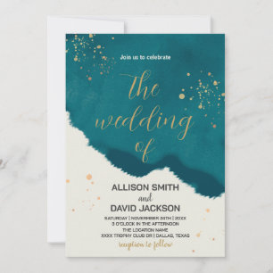 Einladung zur Hochzeit von Golden Green Art