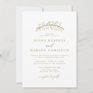 Einladung zur Hochzeit von Goldleder