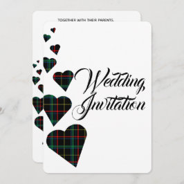 Einladung zur Hochzeit von Green Tartan