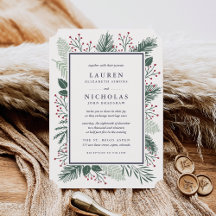 Einladung zur Hochzeit von Holly und Pine