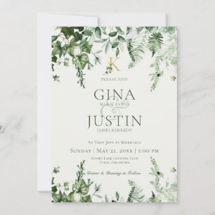 Einladung zur Hochzeit von Ivy & Sage Monogram