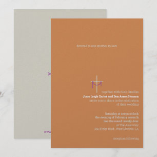 Einladung zur Hochzeit von Kreuz und Tuch