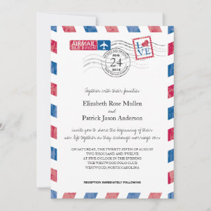 Einladung zur Hochzeit von Luftpost