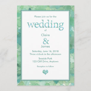 Einladung zur Hochzeit von Meerglas