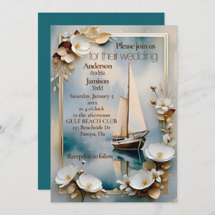 Einladung zur Hochzeit von Nautical Yacht