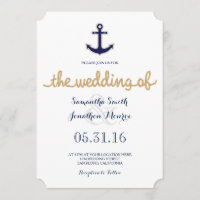 Einladung zur Hochzeit von Papst und Anchor