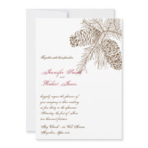 Einladung zur Hochzeit von Pine Cone Nature