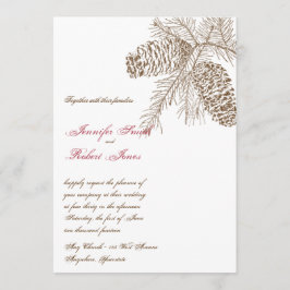 Einladung zur Hochzeit von Pine Cone Nature