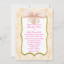 Einladung zur Hochzeit von Pink Bow