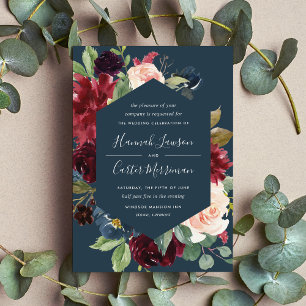 Einladung zur Hochzeit von Radiant Bloom Frame