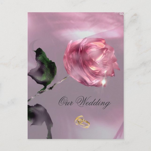 Einladung zur Hochzeit von Rose (Vorderseite)