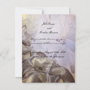 Einladung zur Hochzeit von Seide und Organza