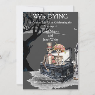 Einladung zur Hochzeit von Skeletal Couple