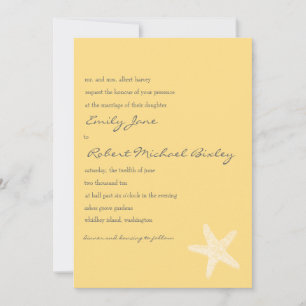 Einladung zur Hochzeit von Starfish