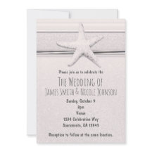 Einladung zur Hochzeit von Starfish Classic White