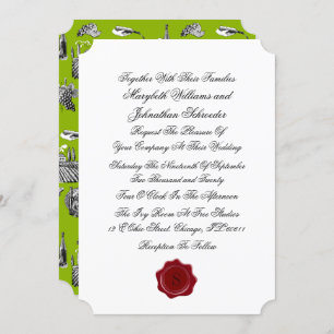 Einladung zur Hochzeit von Toile & Calligraphie
