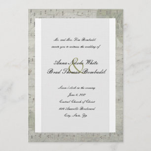 Einladung zur Hochzeit von Vintagen Rose