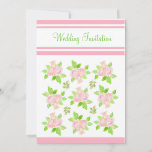 Einladung zur Hochzeit von Vintagen Rosen