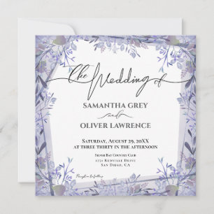 Einladung zur Hochzeit von Vintagen Wasserfarben