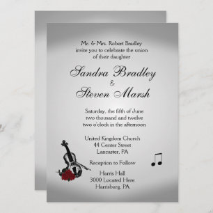Einladung zur Hochzeit von Violine Music