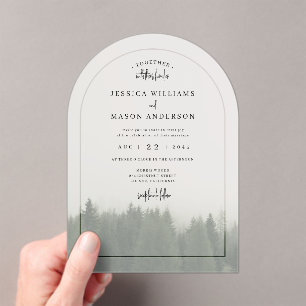 Einladung zur Hochzeit von Wäldern